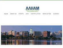 Tablet Screenshot of aaham-wi.org